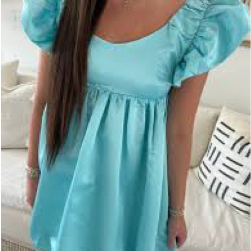 Elegant Blue Junior Dress